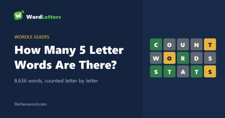 How many 5 letter words are there – word count stats