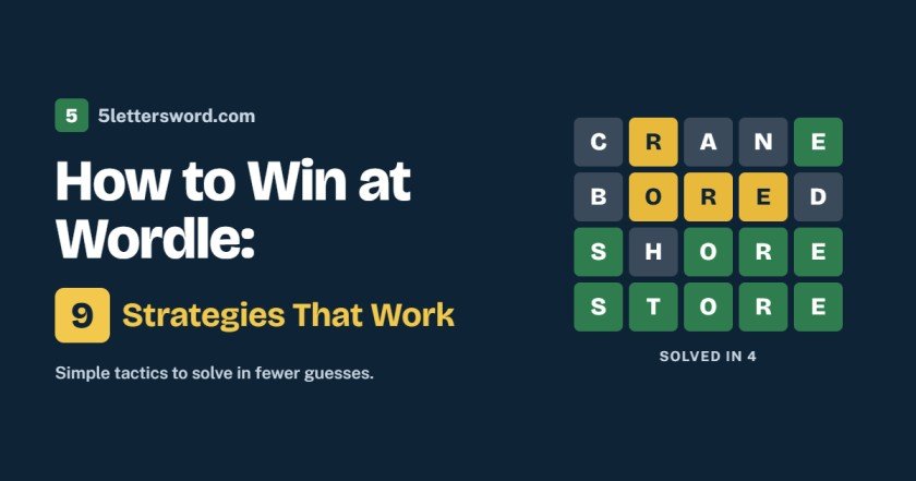 How to Win at Wordle