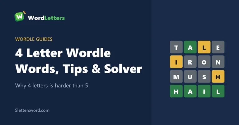 4 letter Wordle: TALE, IRON and MUSH solve HAIL